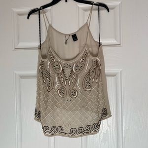Beaded tank top